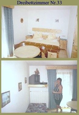 Das Dreibettzimmer Nr. 33