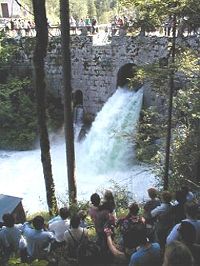 Schlagen der Chorinsky-Klause in Goisern