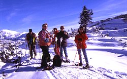 Schneeschuhwandern im Frühling